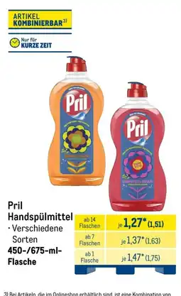 METRO Pril Handspülmittel Angebot