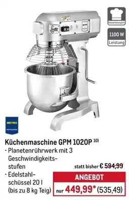 METRO Küchenmaschine GPM 1020P Angebot