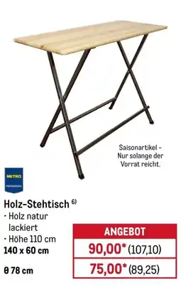 METRO Holz-Stehtisch Angebot