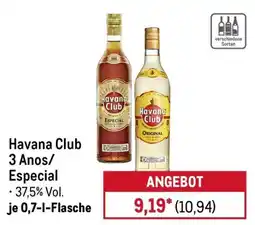 METRO Havana Club 3 Anos/Especial Angebot
