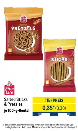 METRO Fine Life Salted Sticks & Pretzels Angebot