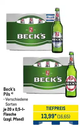 METRO Beck's Pils Angebot