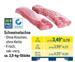METRO Schweinelachse Angebot