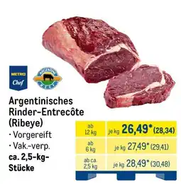 METRO Argentinisches Rinder-Entrecôte (Ribeye) Angebot