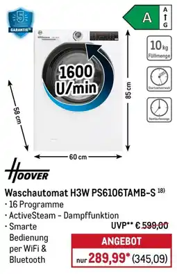 METRO Waschautomat H3W PS6106TAMB-S Angebot