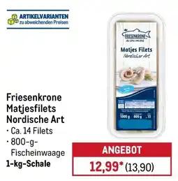 METRO Friesenkrone Matjesfilets Nordische Art Angebot