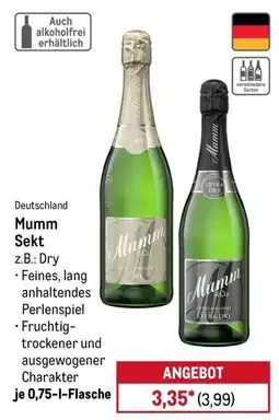 METRO Mumm Sekt Angebot