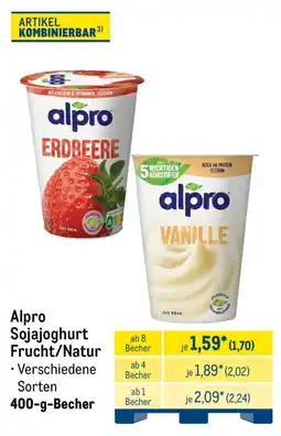 METRO Alpro Sojajoghurt Frucht/Natur Angebot