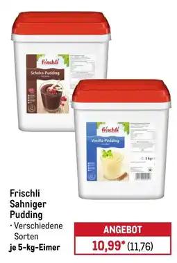 METRO Frischli Sahniger Pudding Angebot