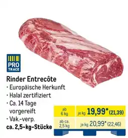 METRO PRO TRACE Rinder Entrecôte Angebot