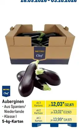 METRO METRO Chef Auberginen Angebot