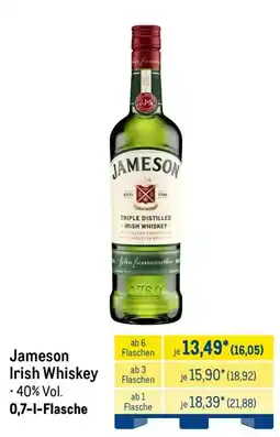 METRO Jameson Irish Whiskey Angebot