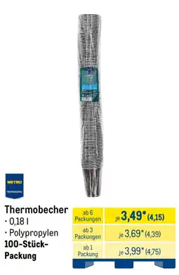 METRO Thermobecher Angebot