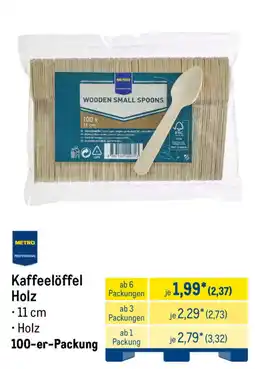 METRO Kaffeeöffel Holz Angebot