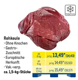 METRO Rehkeule Angebot