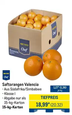 METRO METRO Chef Saftorangen Valencia Angebot