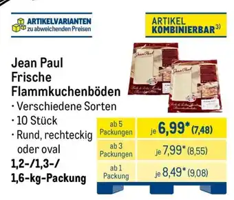 METRO Jean Paul Frische Flammkuchenböden Angebot