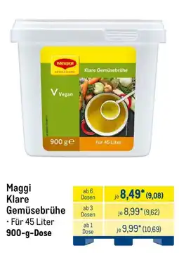 METRO Maggi Klare Gemüsebrühe Angebot