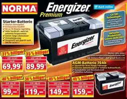 Norma Energizer Premium Starter-Batterie Angebot