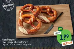 tegut Herzberger Bio-Laugenbrezel Angebot
