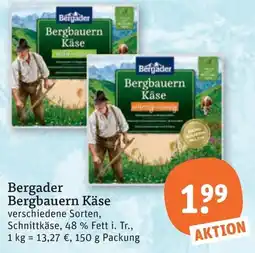 tegut Bergader Bergbauern Käse Angebot