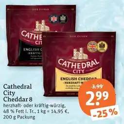 tegut Cathedral City Cheddar 8 Angebot