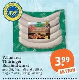 tegut Weimarer Thüringer Rostbratwurst Angebot