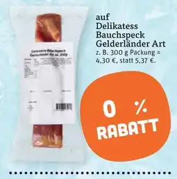 tegut Delikatess Bauchspeck Gelderländer Art Angebot