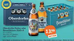 tegut Oberdorfer Helles oder Benediktiner Hell Angebot