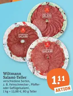 tegut Wiltmann Salami-Teller Angebot