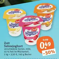 tegut Zott Sahnejoghurt Angebot