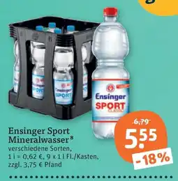 tegut Ensinger Sport Mineralwasser Classic Angebot
