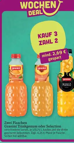 tegut Granini Trinkgenuss oder Selection Angebot