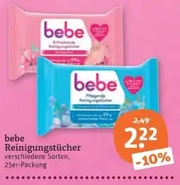 tegut bebe Reinigungstücher Angebot