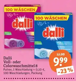 tegut Dalli Voll- oder Colorwaschmittel Angebot