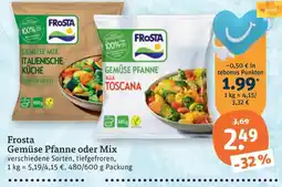 tegut Frosta Gemüse Pfanne oder Mix Angebot