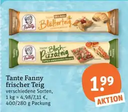 tegut Tante Fanny frischer Teig Angebot