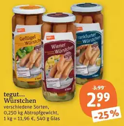 tegut tegut... Würstchen Angebot