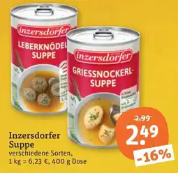 tegut Inzersdorfer Suppe Angebot