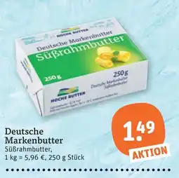 tegut Deutsche Markenbutter Süßrahmbutter Angebot