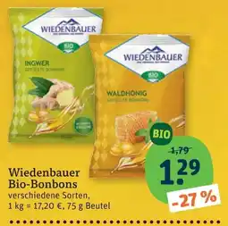 tegut Wiedenbauer Bio-Bonbons Angebot