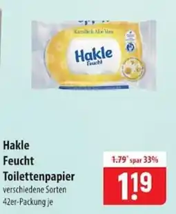 Famila Nord Ost Hakle Feucht Toilettenpapier Angebot