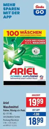 Famila Nord Ost Ariel Waschmittel Angebot