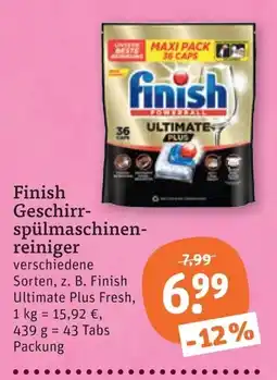 tegut Finish Geschirrspülmittel Angebot