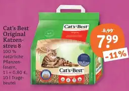 tegut Cat's Best Original Katzenstreu 8 Angebot