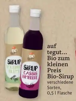 tegut Bio Sirup Angebot