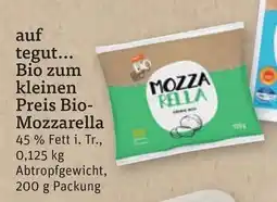 tegut Bio Mozzarella Angebot