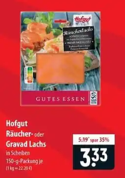 Famila Nord Ost Hofgut Räucher- oder Gravad Lachs Angebot