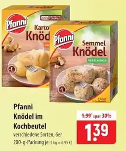 Famila Nord Ost Pfanni Knödel im Kochbeutel Angebot
