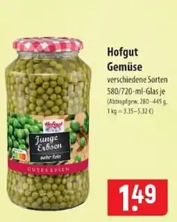 Famila Nord Ost Hofgut Gemüse Angebot